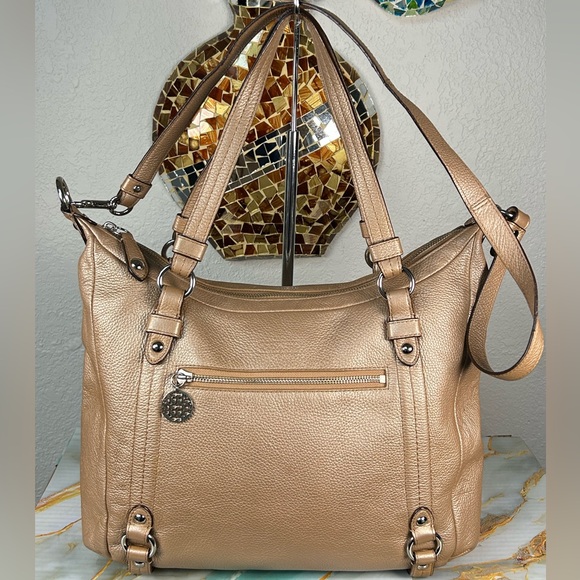 Coach Handbags - COACH 2011 Alexandra Champagne Leather 2-Way Bag ✨🤩